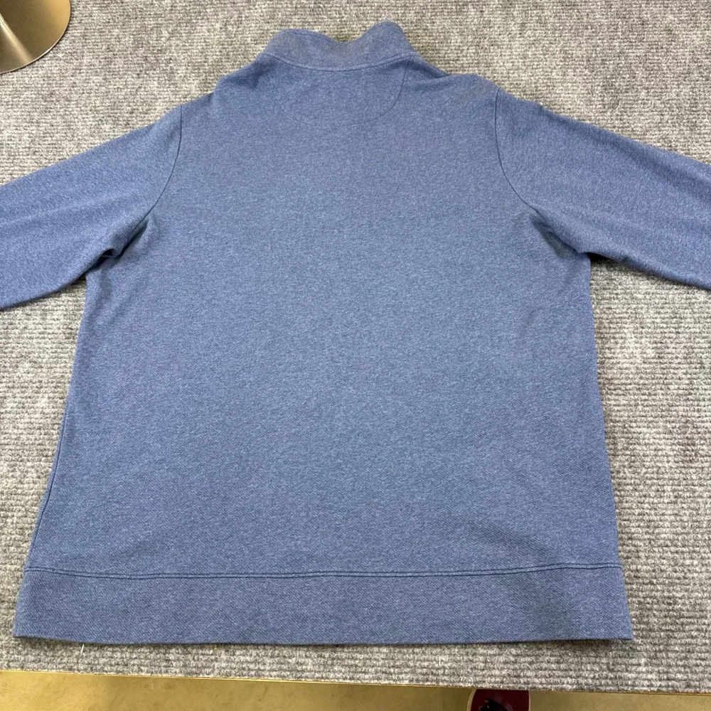 Vineyard Vines Performance 1/4 Zip Pullover LT Blu Textured Performance Swetshrt